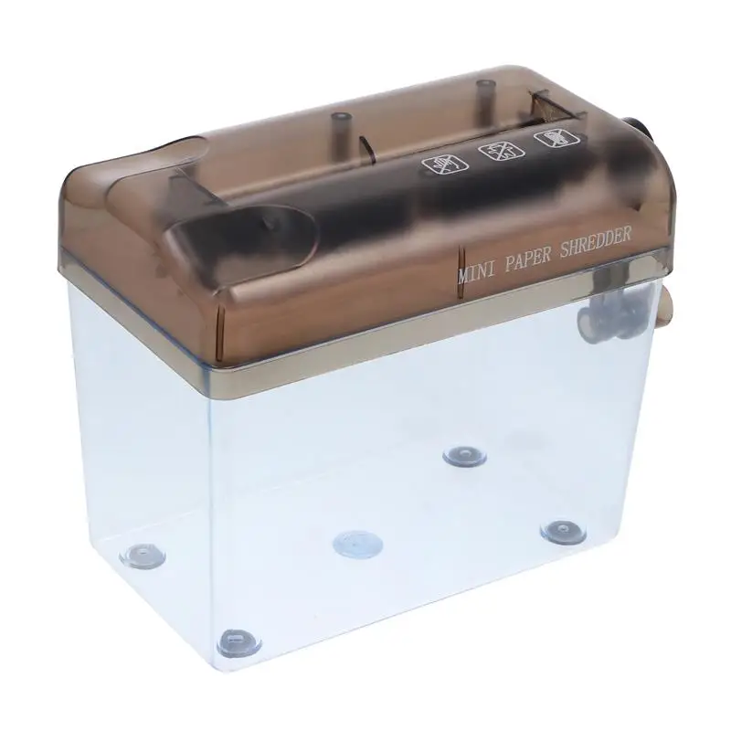 Mini Manual Shredder Portable A4 Paper Shredder Cutter Office Desktop Hand-Cranked Shredder Document Cutting Machine Tool
