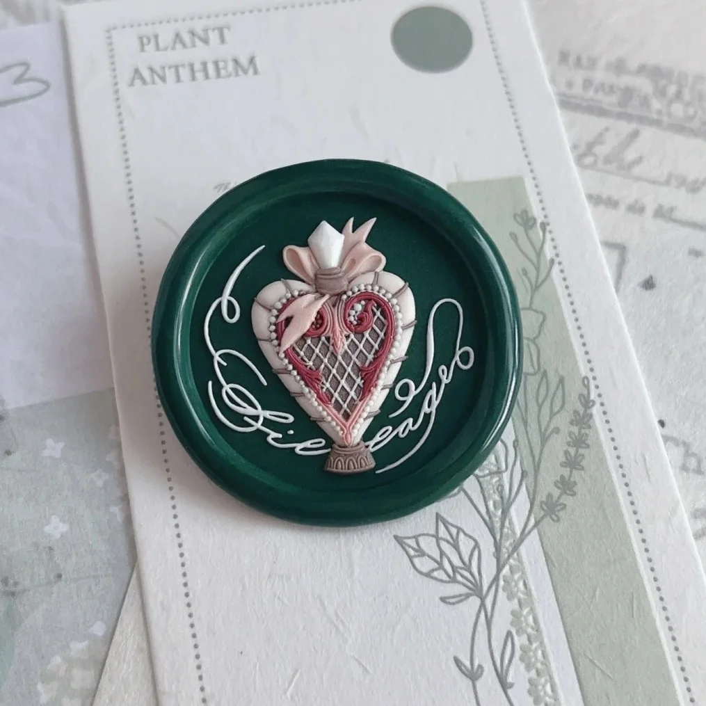 Fire seal cute bear afternoon tea series seal head special embossed brass head DIY envelope invitation stamp toy
