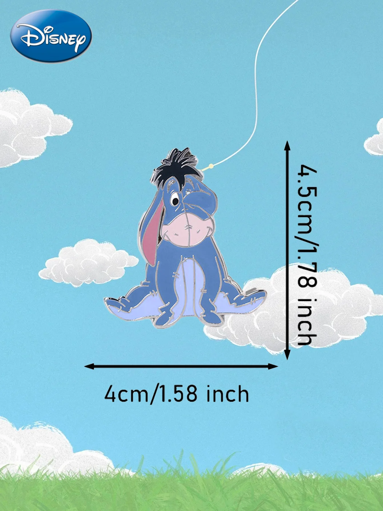 Disney Officially Licensed Pin Winnie the Pooh and Eeyore Pins Cartoon Brooch Cute Collectible Enamel Pins Lapel Pin for Jackets