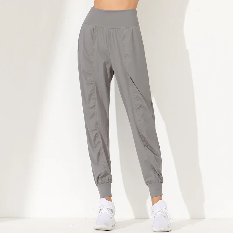 Quick Dry Fitness Pants Yoga Running Loose Trousers Elastic Waist Sports Long Trousers Autumn Exercise Loose Leggings