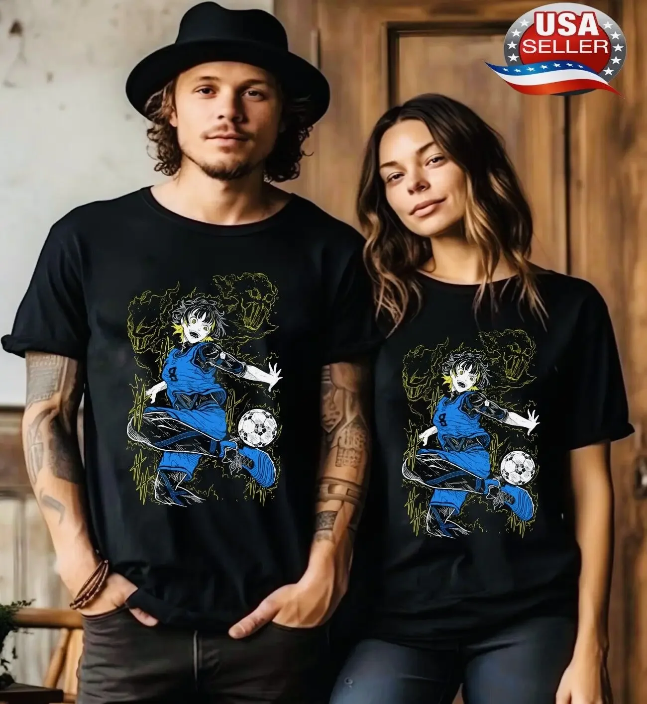 

Yoichi Isagi T-shirt Blue lock shirt anime gift shirt,Meguru Bachira shirt