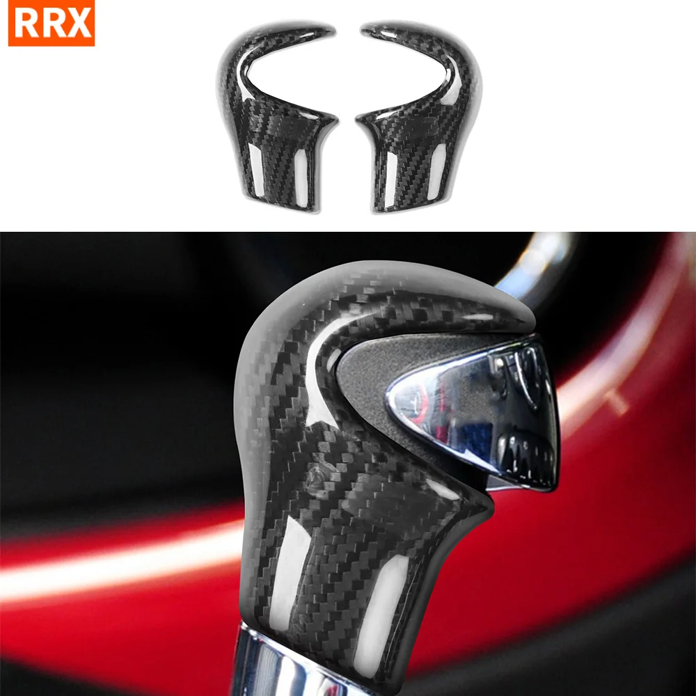 

For BMW Mini R Chassis Automobile Central Control Gear Shift Knob Head Cover Real Carbon Fiber Trim Interior Accessory