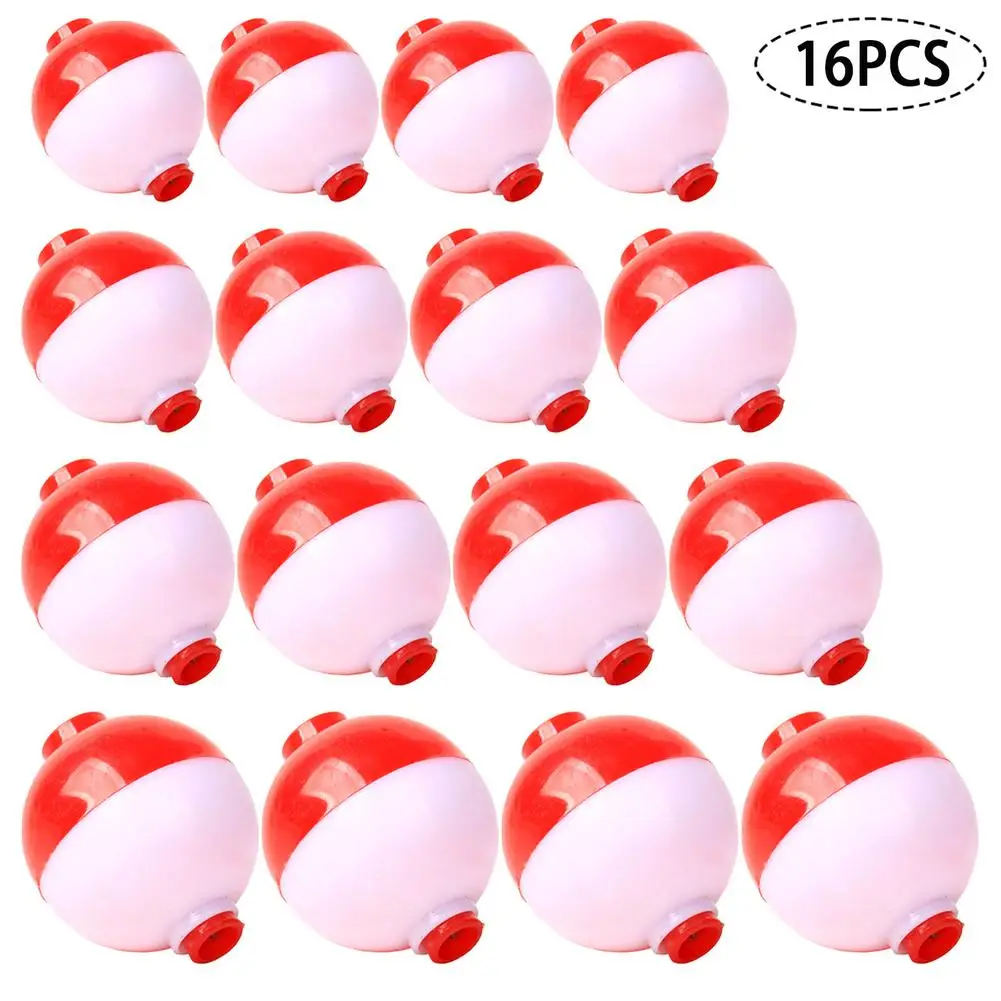 10pcs/lot size 50mm / 1.96inch Fishing Bobber Floats Set Hard ABS Snap on  Red White