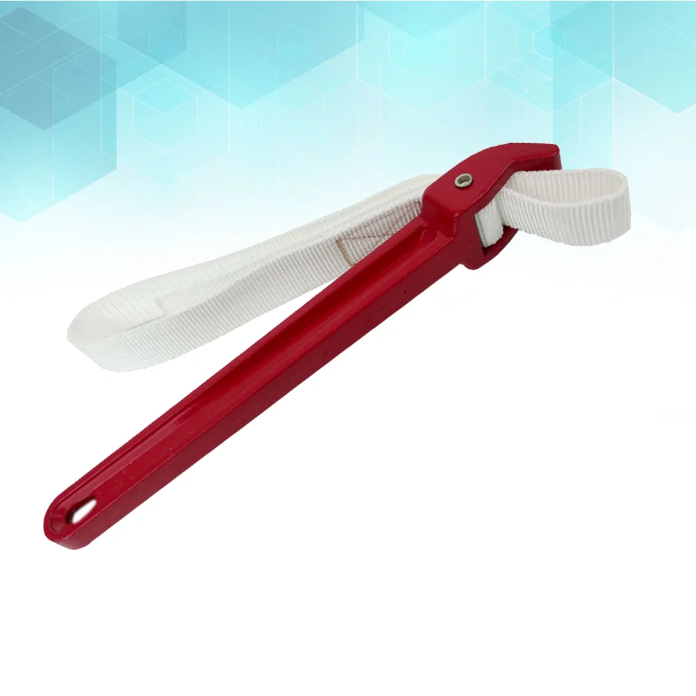 

12 inch Aluminum Handle Oil Filter Wrench Adjustable Belt Disassemble Auto Car Oil Filter Spanner Removal Tool