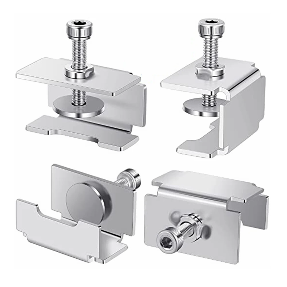 4PCS Glass Bed Clips Clamps 3D Printer Heated Bed Clips for Ender 3/3