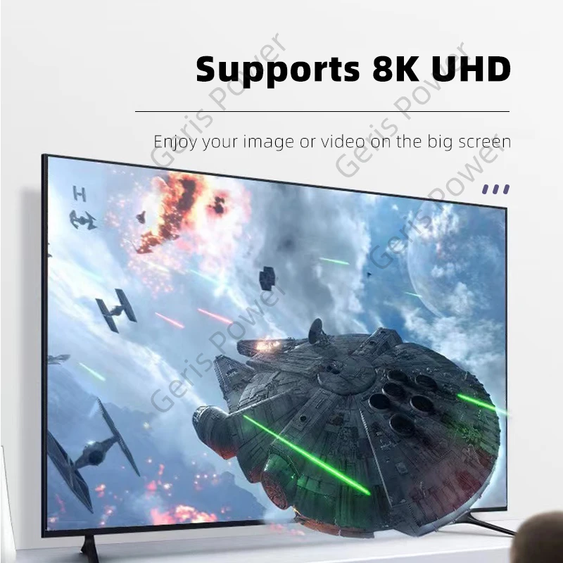 Uhd 8K @ 60Hz Hdtv 2.1 Adapter 360 Graden Haakse U-Vormige Man Naar Vrouw Hdmi-Compatibele Adapter Converter Voor Hdtv Ps4 Ps5 Laptop