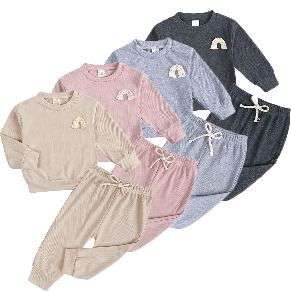 Spring Essentials 2 Pieces Sets For Newborn Baby Boys Girls Clothing