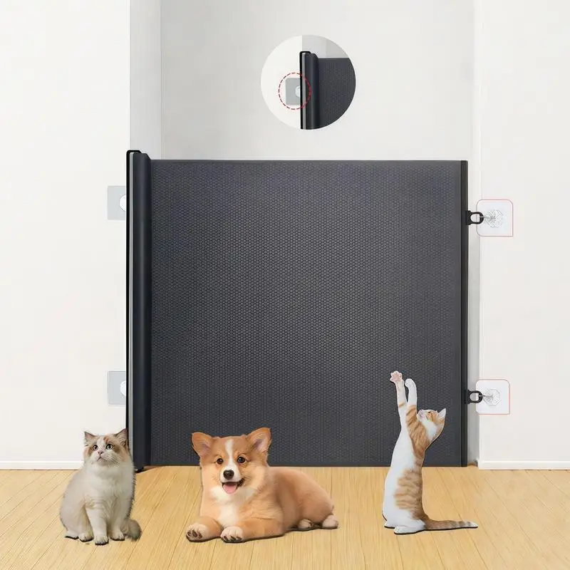 Retractable Mesh Baby and Pet Gate 3