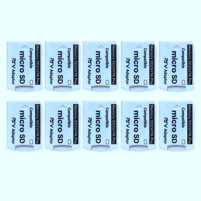 10X Versione 6.0 Sd2Vita Per Ps Vita Memory Tf Card Per Scheda Di Gioco Psvita Adattatore Psv 1000/2000 Scheda Micro-Sd R15