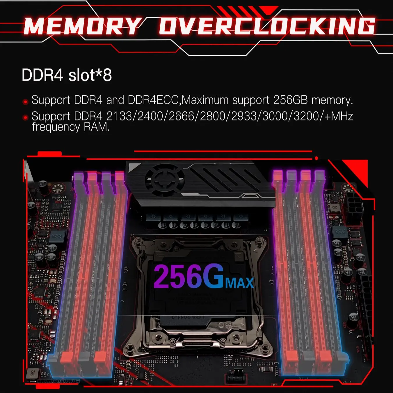 MACHINIST X99 Motherboard Set LGA 2011-3 kit Intel Xeon E5 2696 V3 CPU 128GB=8x16G DDR4 ECC RAM Memory SSD NVME M.2 MR9D Plus