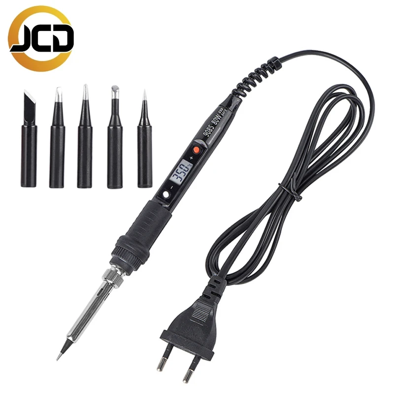 JCD 80W Soldering Iron Kit  With Tips Digital LED Adjustable Temperature 220V/110V Solder Station Welding Repair Tool 908S