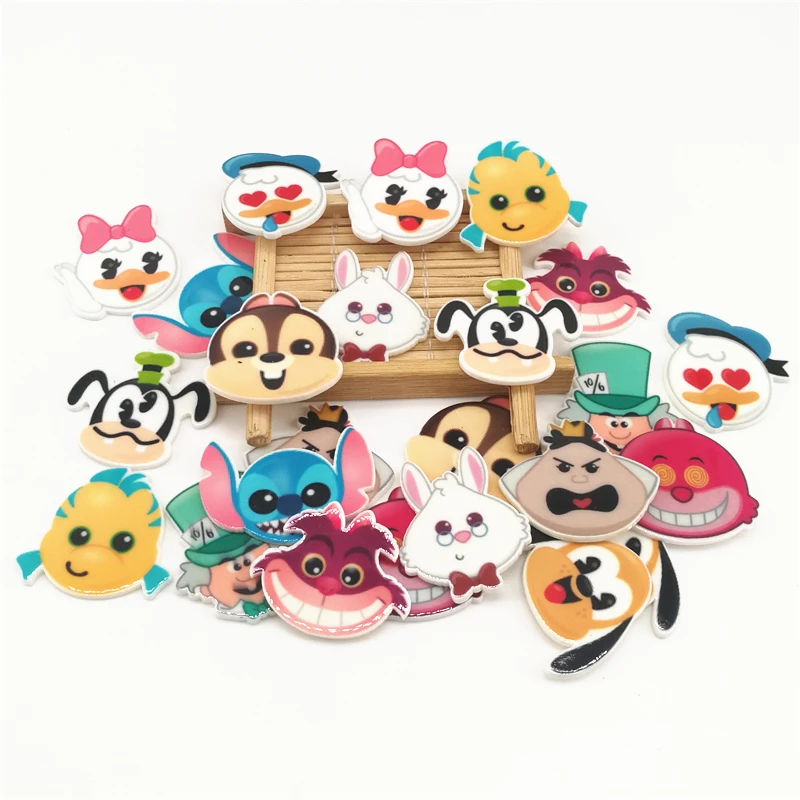 25 Pz/Lotto Personaggio Del Film Tsum Tsum Cartoon Planar Resin Flatbacks Per Bow Center 0808