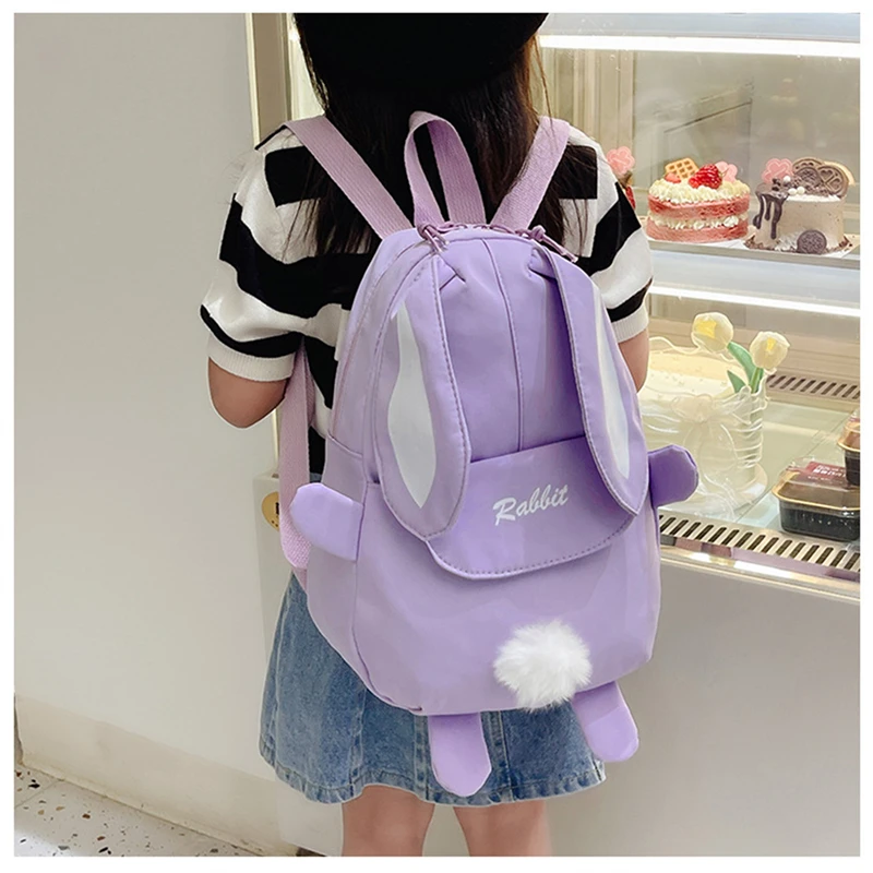 

New Fashion Children School Bags Bunny Portable Backpacks Kids Travel Rucksacks Cute Boys Girls School Book Backpack Schoolbags