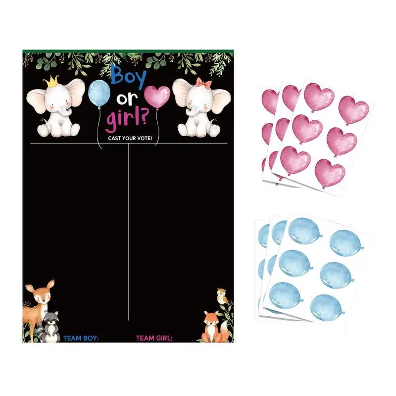 

Gender Reveal Board Vote Gender Reveal Games Voting Board Cast Your Vote Guessing Game Gender Reveal Party Centerpieces