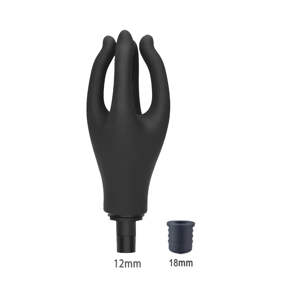 Male Masturbation massage Penis Vibration Exercise device Male Relaxation Silicone Massage Gun Head For Masturbation Tool