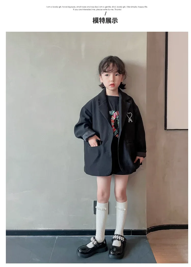Description Picture 4 of itemChildren's PU Shoes New Pearl Lace Princess Soft-soled Footwear Kids Flat Rubber Loafers Girls School Student Daily 23-35