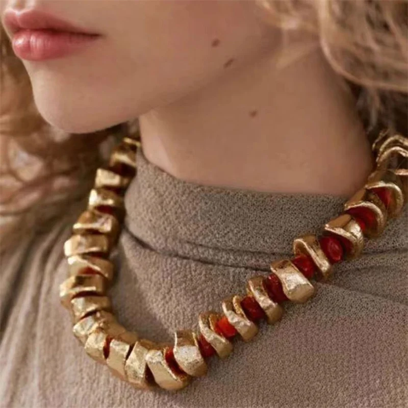 

Женское винтажное эластичное ожерелье с камнями