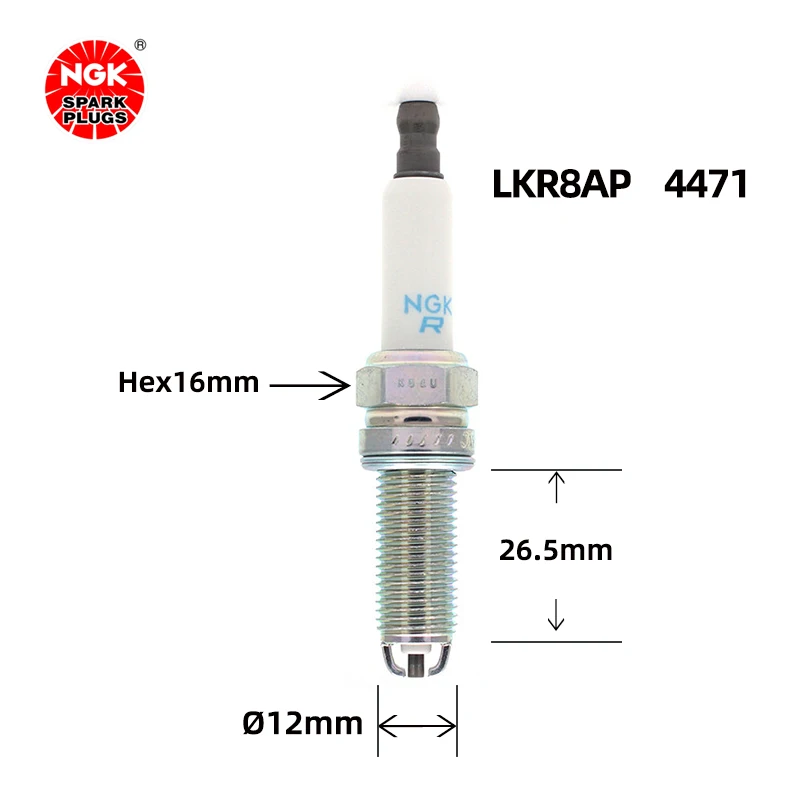 NGK Platinum Spark Plug LKR8AP 4471 For M6E63E64/M3 E90E92E93/M5 OE 12120032273
