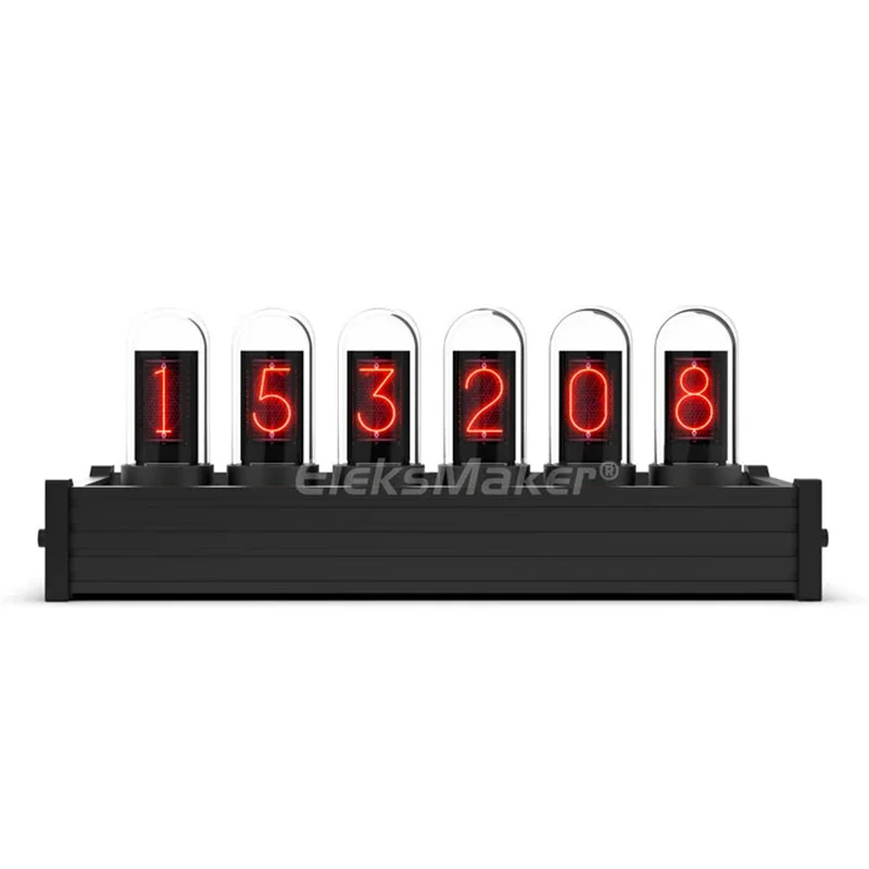 

6-битные часы Nixie Tube в ретро стиле, часы Nixie Tube Elekstube, музыкальный спектрометр, измеритель уровня, украшение для рабочего стола, подарки