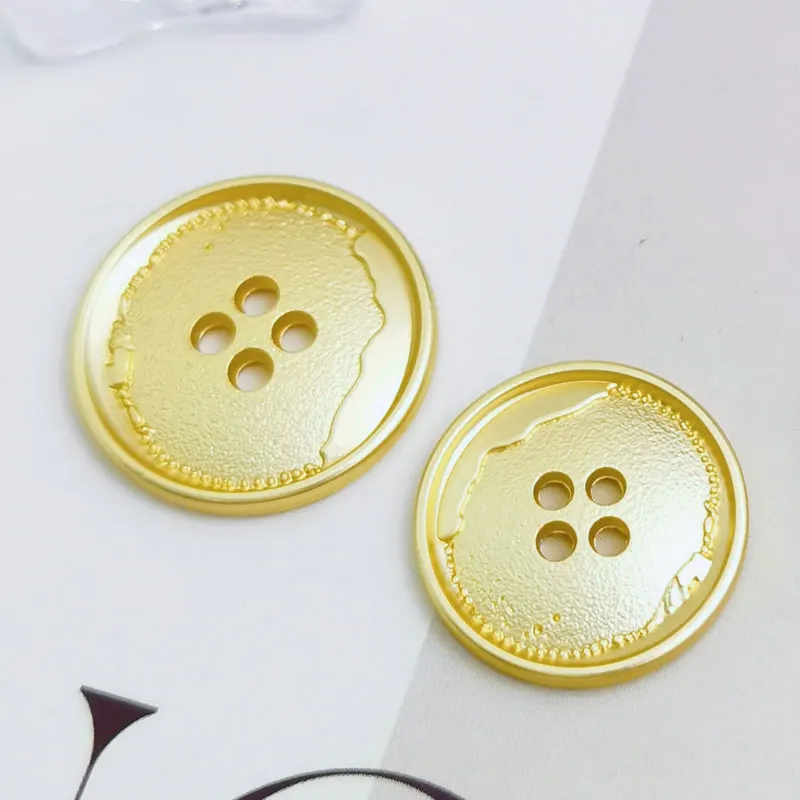 금속 4홀 버튼 10개 15/18/23mm 다양한 크기 바느질 공예용 단추 의류 DIY 의류 액세서리 신상품