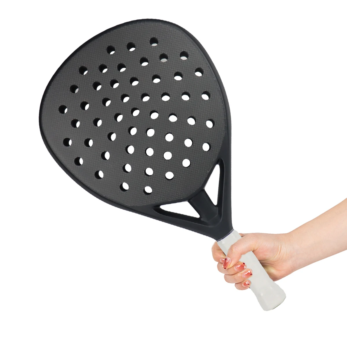 Padel Racket with Eva Soft Memory Foam Core 3K/12K/18K Carbon Fiber Rough Surface For Training Accessories Paddle Shovel padel racket