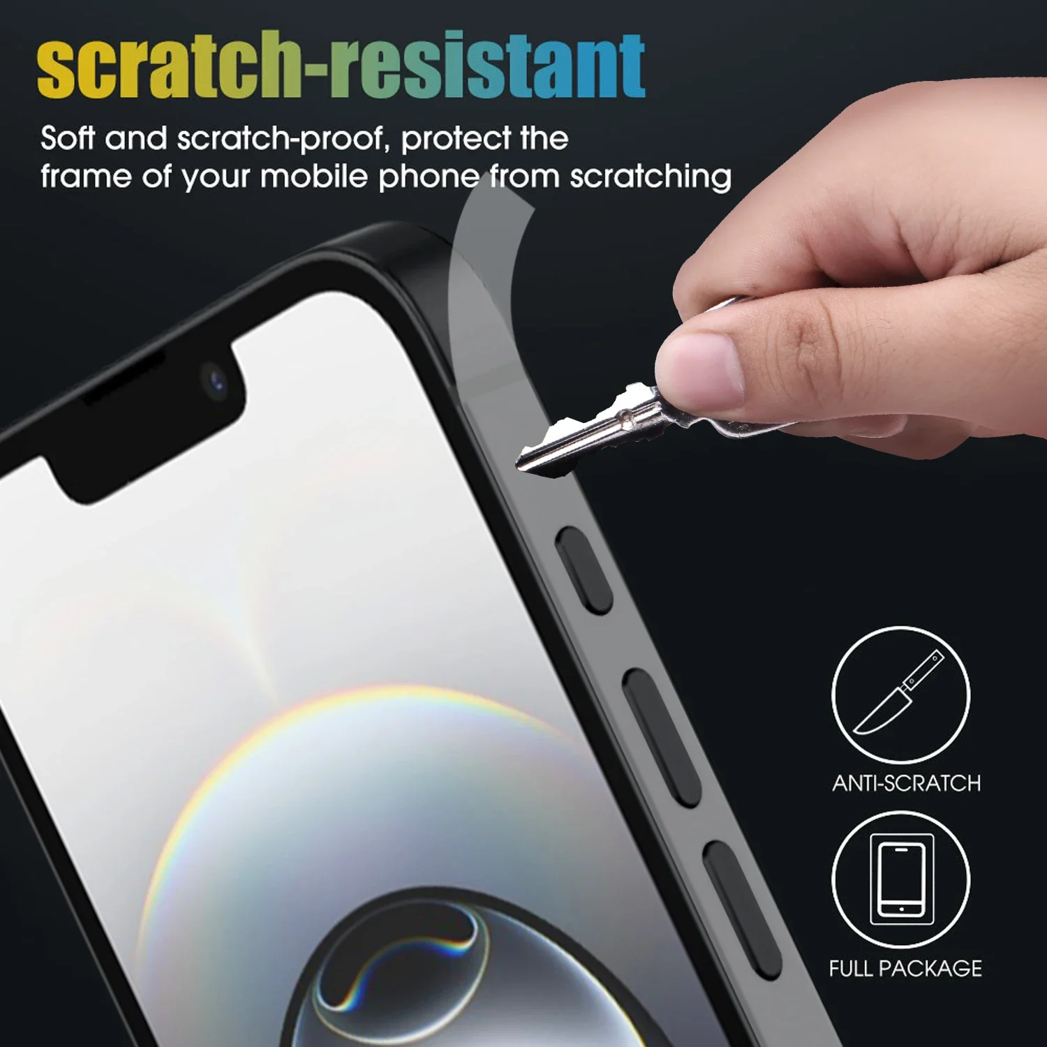 HD Clear Anti-Scratch Hydrogel Frame Screen Protector