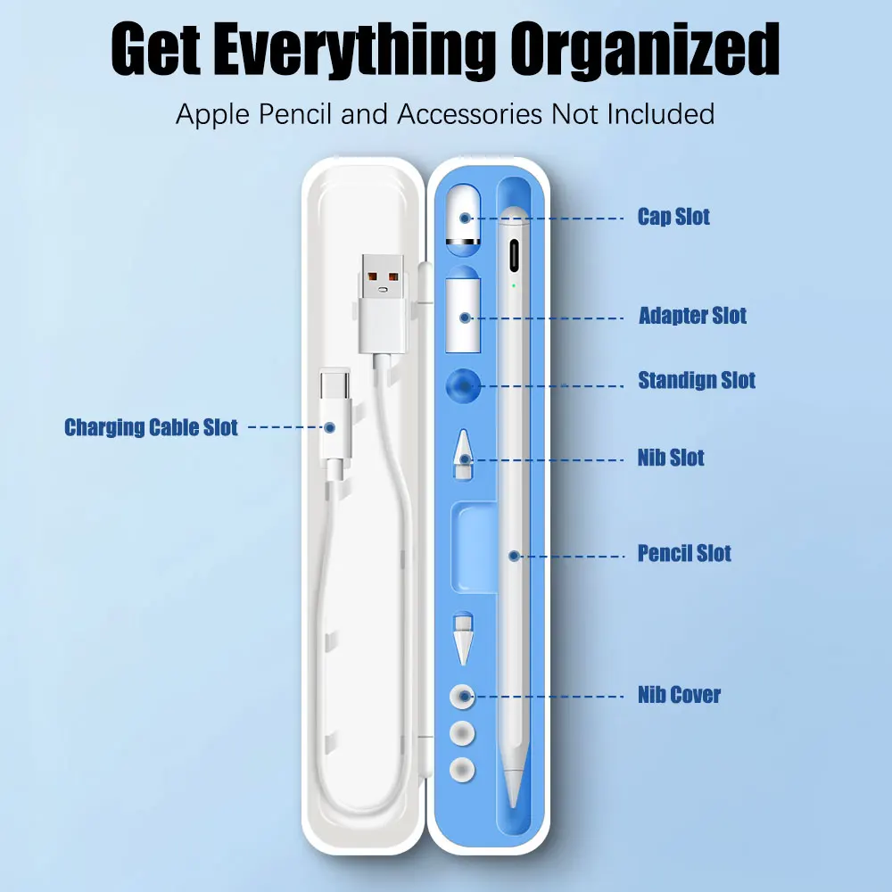 Box Apple Pencil 2 1 Cover Apple Pencil 2nd Generation 1st Gen Stylus Pen Holder Protective Case Ipad Pen Accessories stylus pen apple pencil case stylus holder