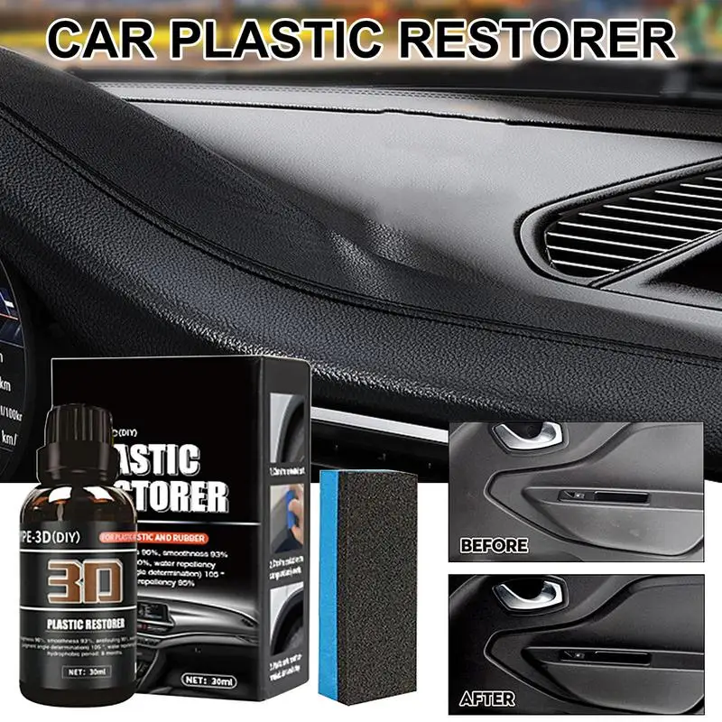 

30ML Trim Restorer For Cars Car Restore Ceramic Coating Liquid Vehicle Cleaning Product Auto Polish And Repair Coating Renovator