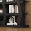 70.9" W 5-Tier Bookshelf Bookcase with 15 Storage Cubes, Modern Wooden Storage Display Shelf Rack for Living Room Home Office, 6