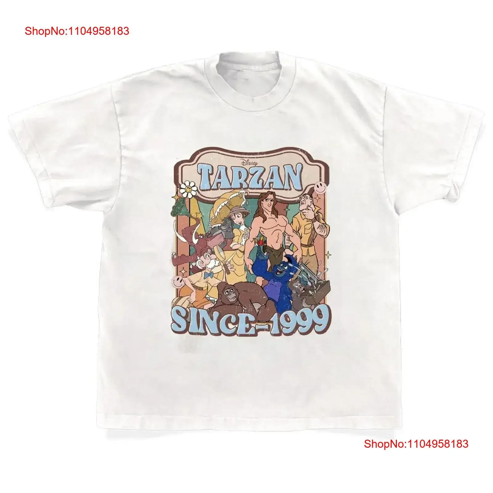 Retro 90s Tarzan Vintage Cartoon Movie T Shirt for Fan S 5XL