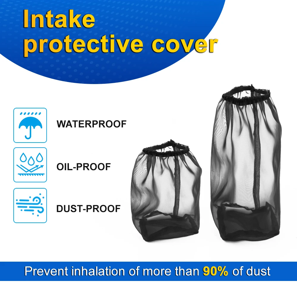 AirIntakeFilterSockCoverUniversalCarColdAirFilterProtective