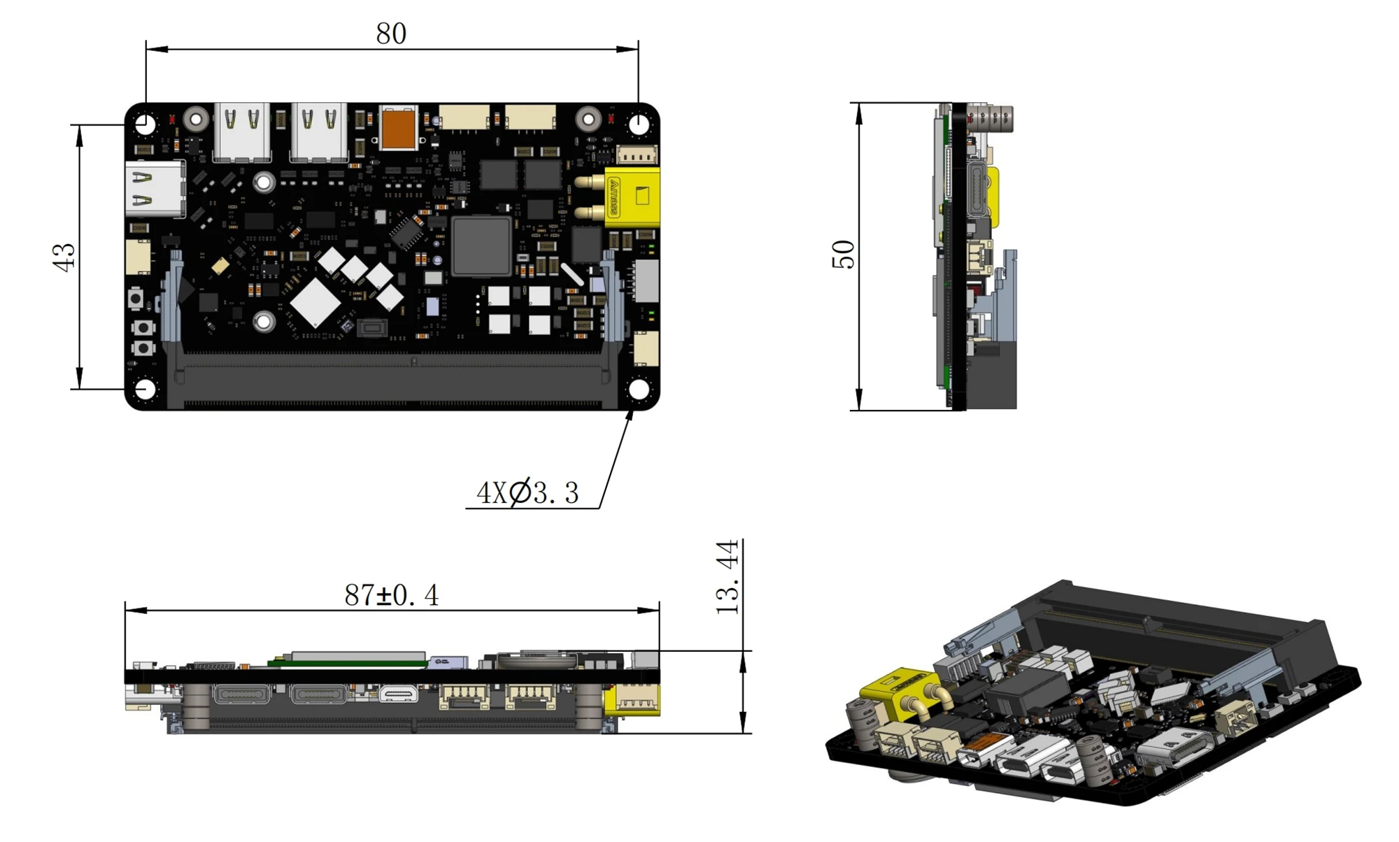 DAMIAO DM-ORIN NX V2 Carrier Board