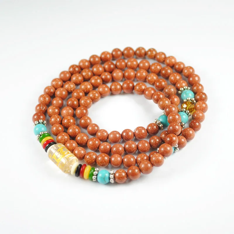 

Golds Stone Bracelet Women Natural Beaded 6mm