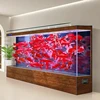 Luxury Super Large Appreciate Fish Tanks Modern Living Room Ecological Box Aquarium Decoration Smart Pet Products すいそう FYFT