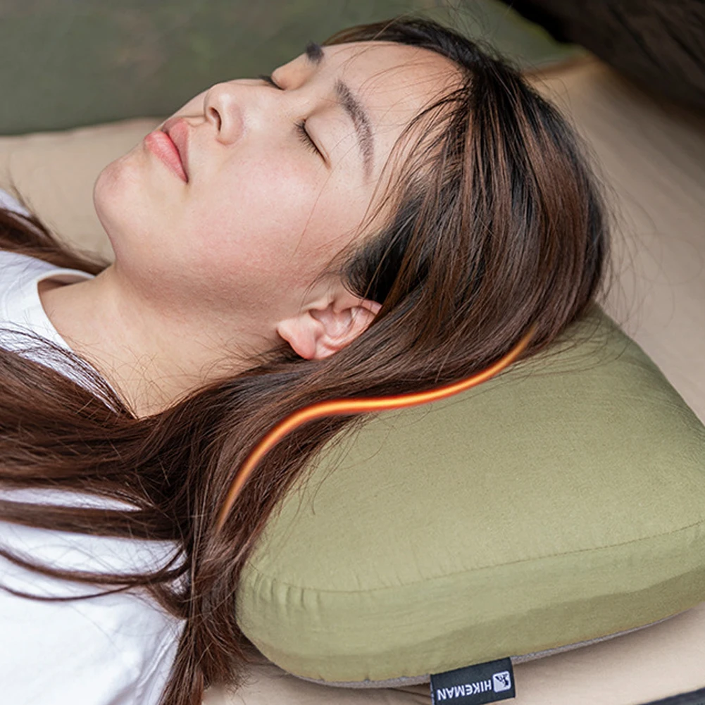 Travel Cervical Pillow With Memory Foam - 100mm Height Portable Neck Support Pillow For Camping & Outdoor