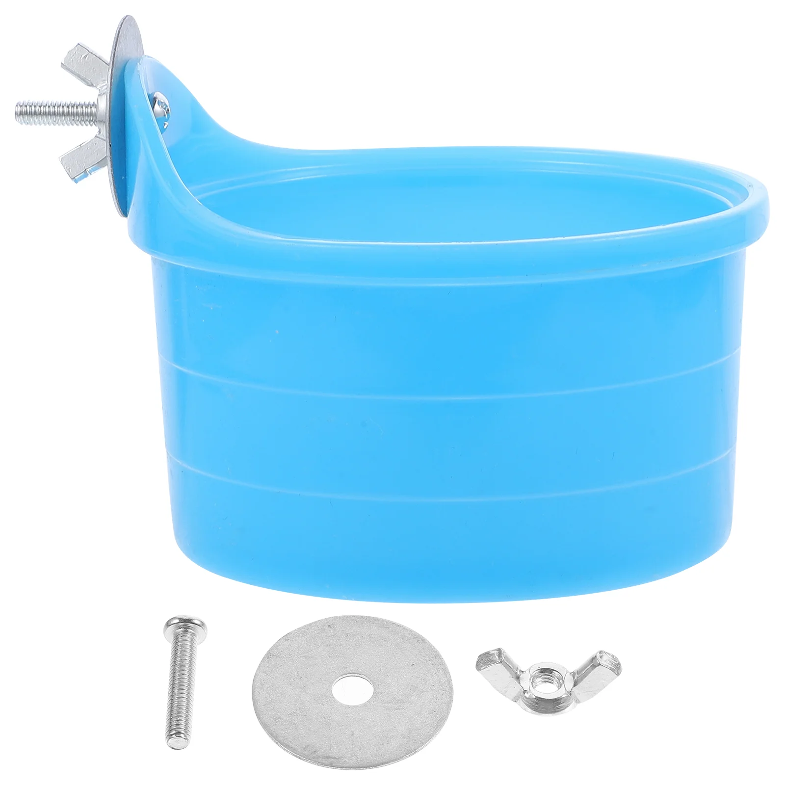 Bird Cage Toy Bath Box Parrot Bathtub 940X940X700CM Hanging Bathing Reusable Practical Sky-blue Bride