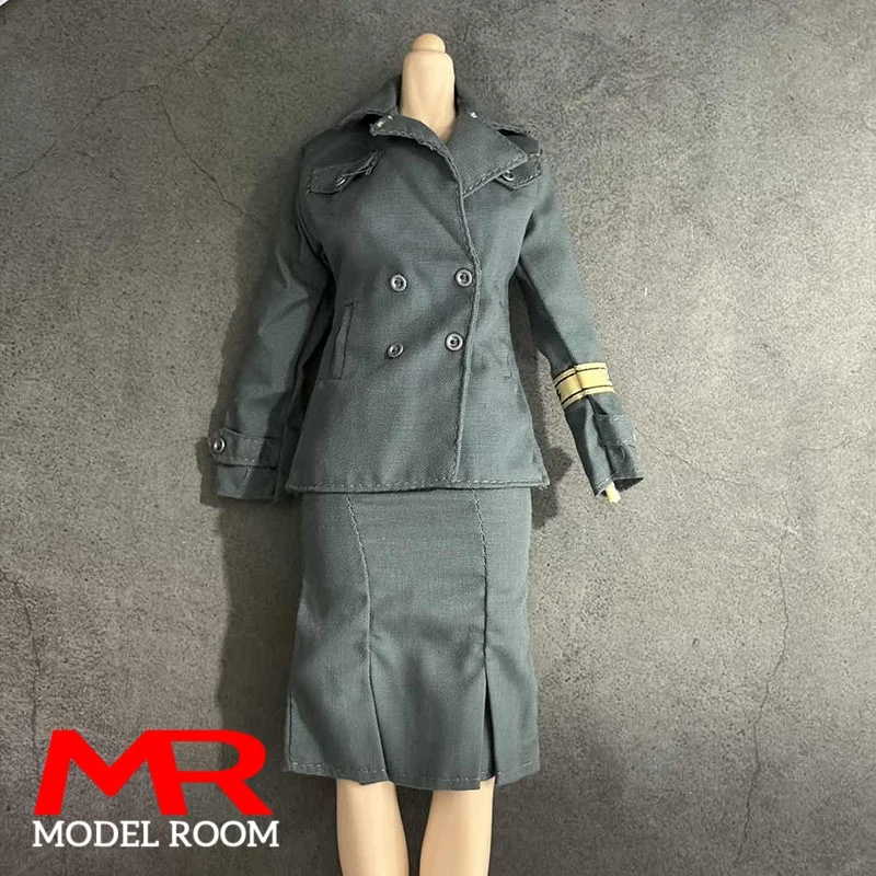 1/6 Scale Female Soldier Officer Uniform Clothes Model Historical Military Clothing Fit 12 inch Soldier Action Figure Body