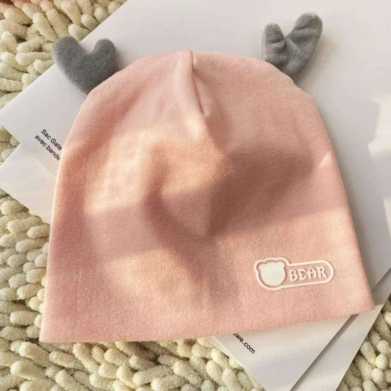 

Newborn Children Autumn and Winter Season Tire Cap Cotton Baby Wrap Head Cute Warm Ear Protective Baby Hat