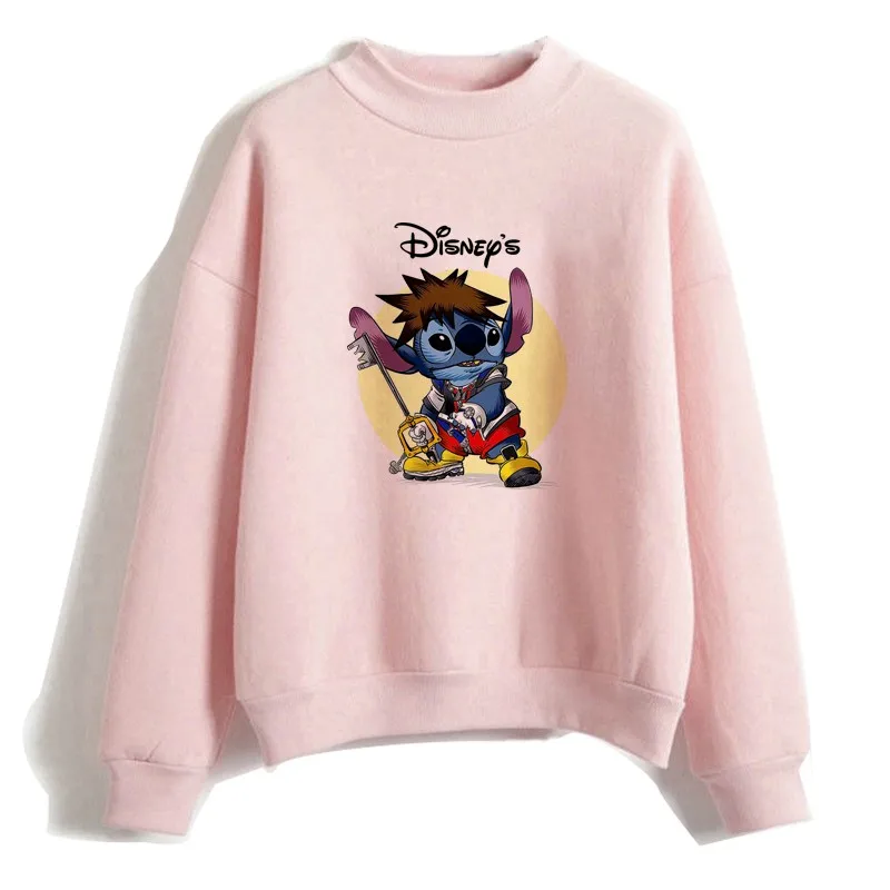 Kawaii Lilo Stitch Women Sweatshirts Autumn Winter Long Sleeve Fashion Pullover Casual Classic Sweatshirt Hoodie Winter Clothes