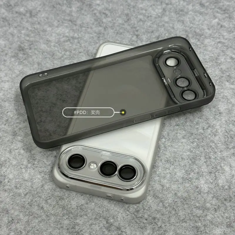 Ultra-Thin Transparent TPU Silicone Case with Lens Film Protection