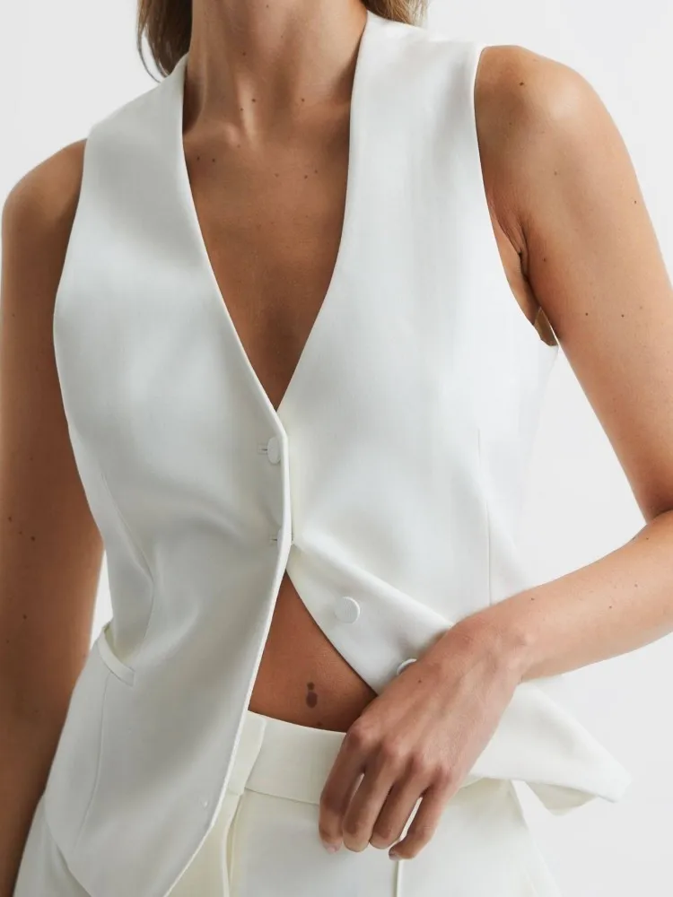 Summer Casual Women's Vest Sleeveless V Neck Button Comfort Vest 2023 Best Selling Coat New Jacket Tunic Top
