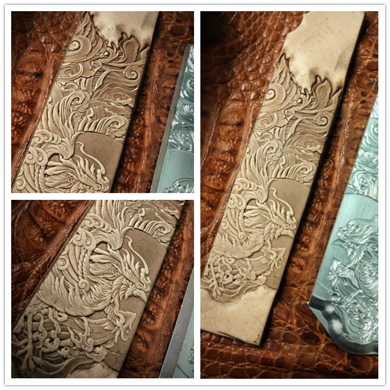PhoenixLeatherCarvingEmbossingMoldDIYStampPunchStampingPrintingToolUsedtomake