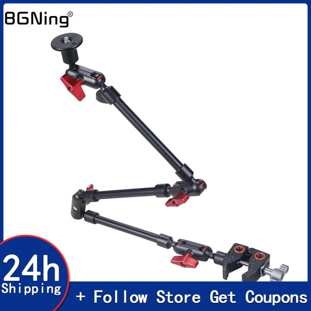 11'' Inch Magic Arm+super Clamp Holder Stabilizer For Photo Camera Dslr  Rig/lcd Monitor/led Light Lamp Lighting - Photo Studio Kits - AliExpress