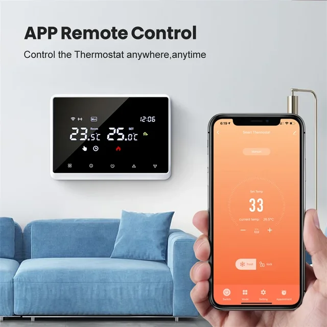 Termostato Wifi Control De Calefaccion Por Telefono Movil
