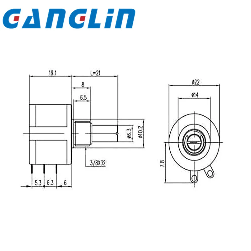 534-1-1 Spectorl Precision Coil Wire Wound Potentiometer 534 2w 100R 200R 500R 1K 2K 5K 10K 20K 50K 100k
