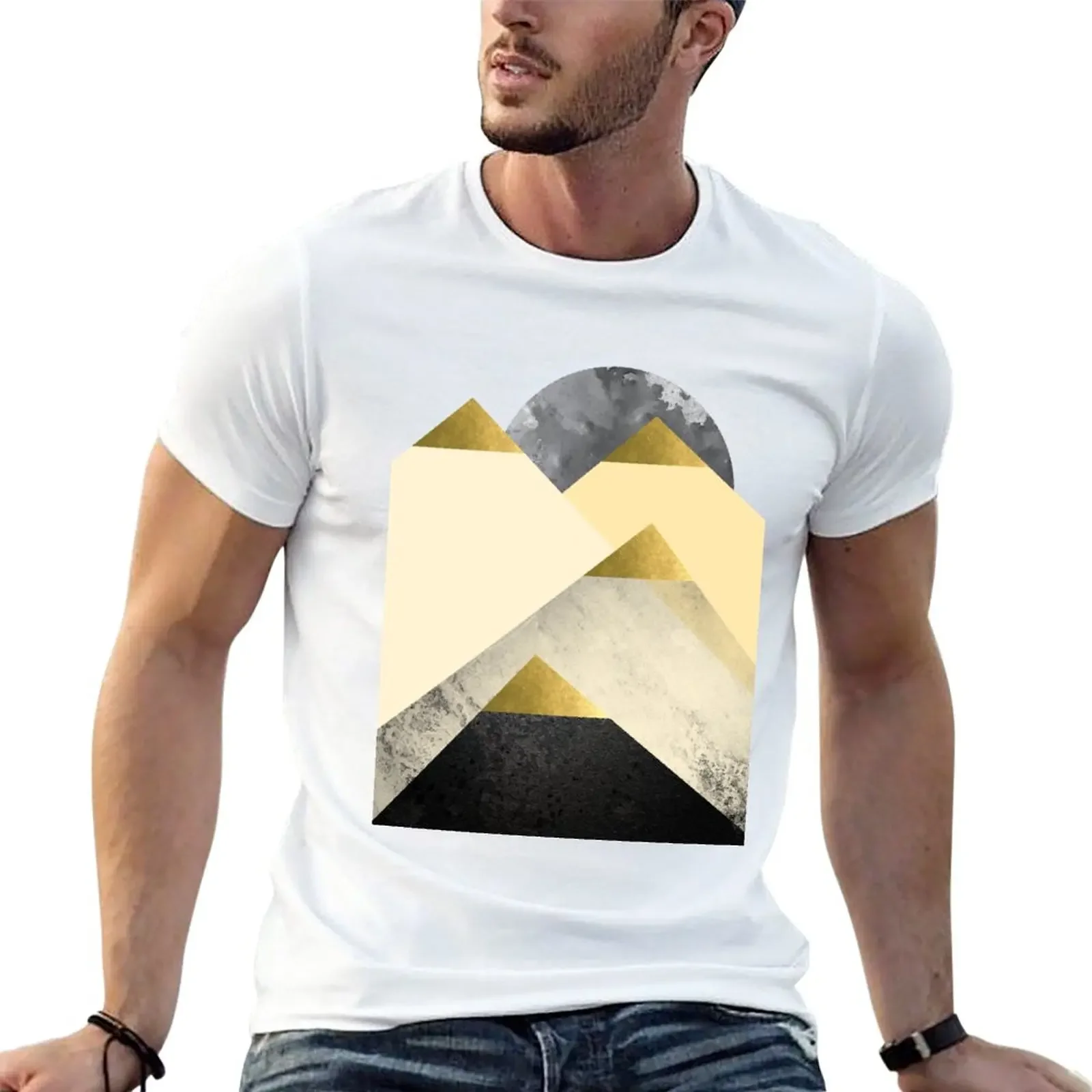 

Yellow Mountains T-Shirt Blouse graphics boys animal print mens t shirts pack