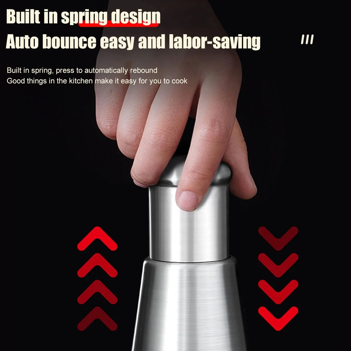 Manual Garlic Chopper Stainless Steel Handheld Garlic Masher Food Chopper Slicer Vegetable Cooking Crusher Kitchen Accessories 4