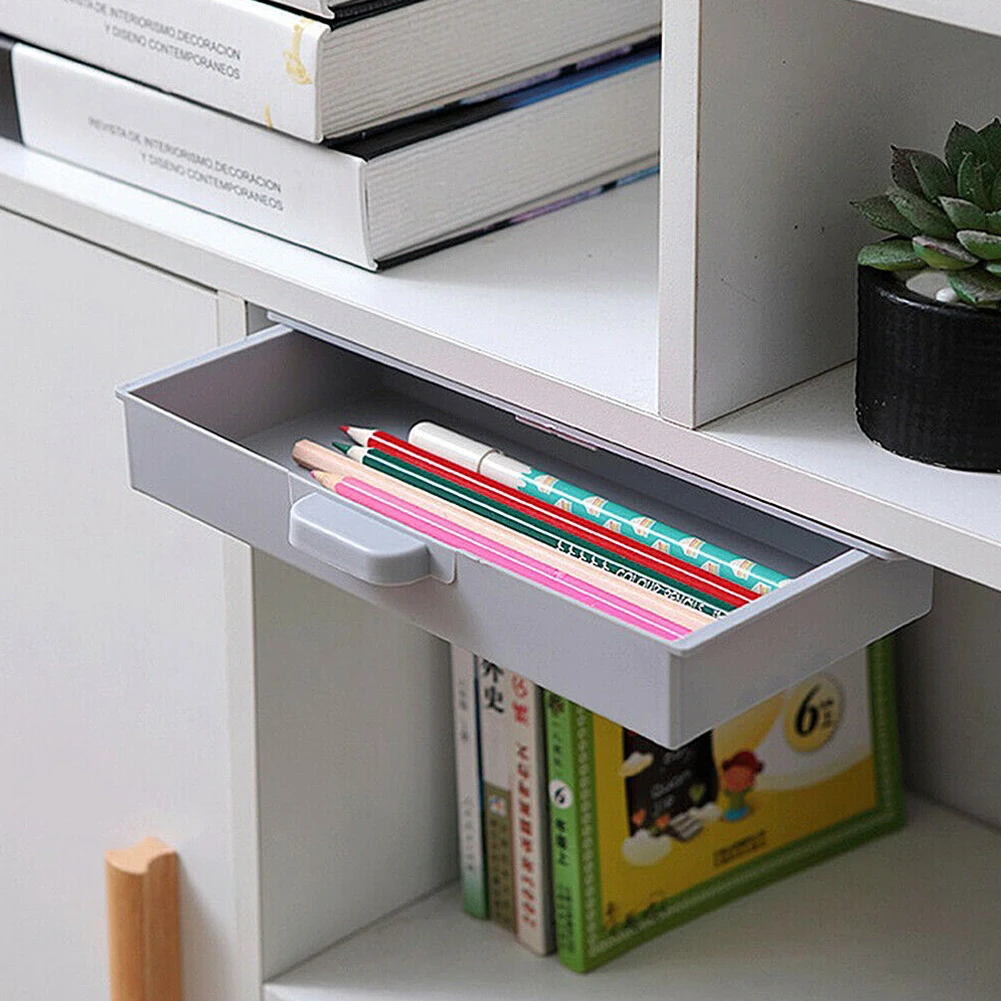 Storage Under Desk Drawer Organizer Bedroom Household Products ABS Accommodate Dust-proof For Office Accessories