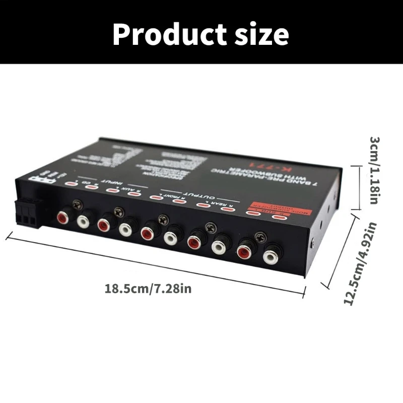 HiFi Automobile Sound for Enhanced Sound Quality & Customizable Music Experience, Precise Frequency Adjustment