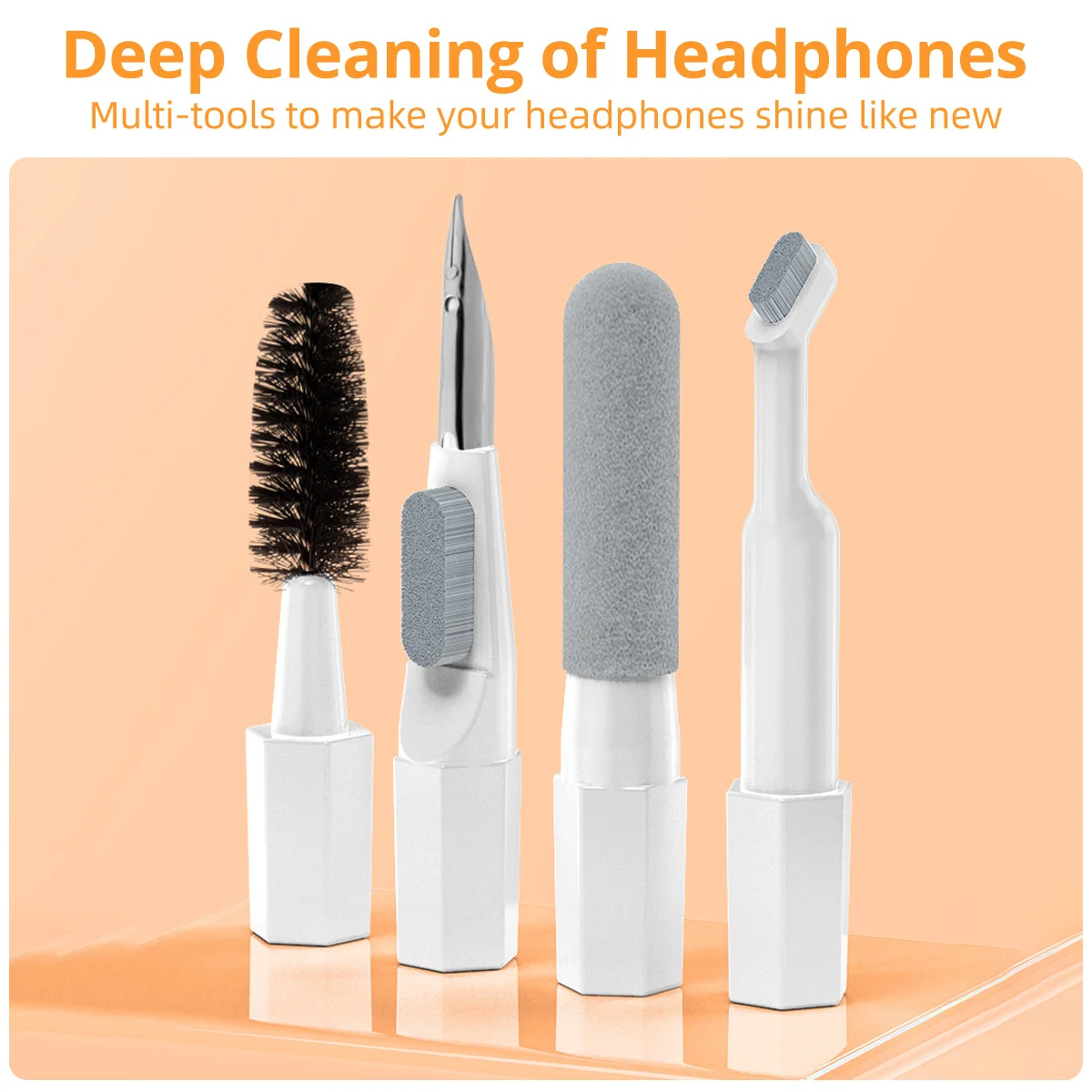 20 IN 1 Cleaning Kit Keyboard Cleaner Brush Bluetooth Headphone Cleaning Pen for Airpods iPhone Cleaning Tools Keycap Puller Kit 4